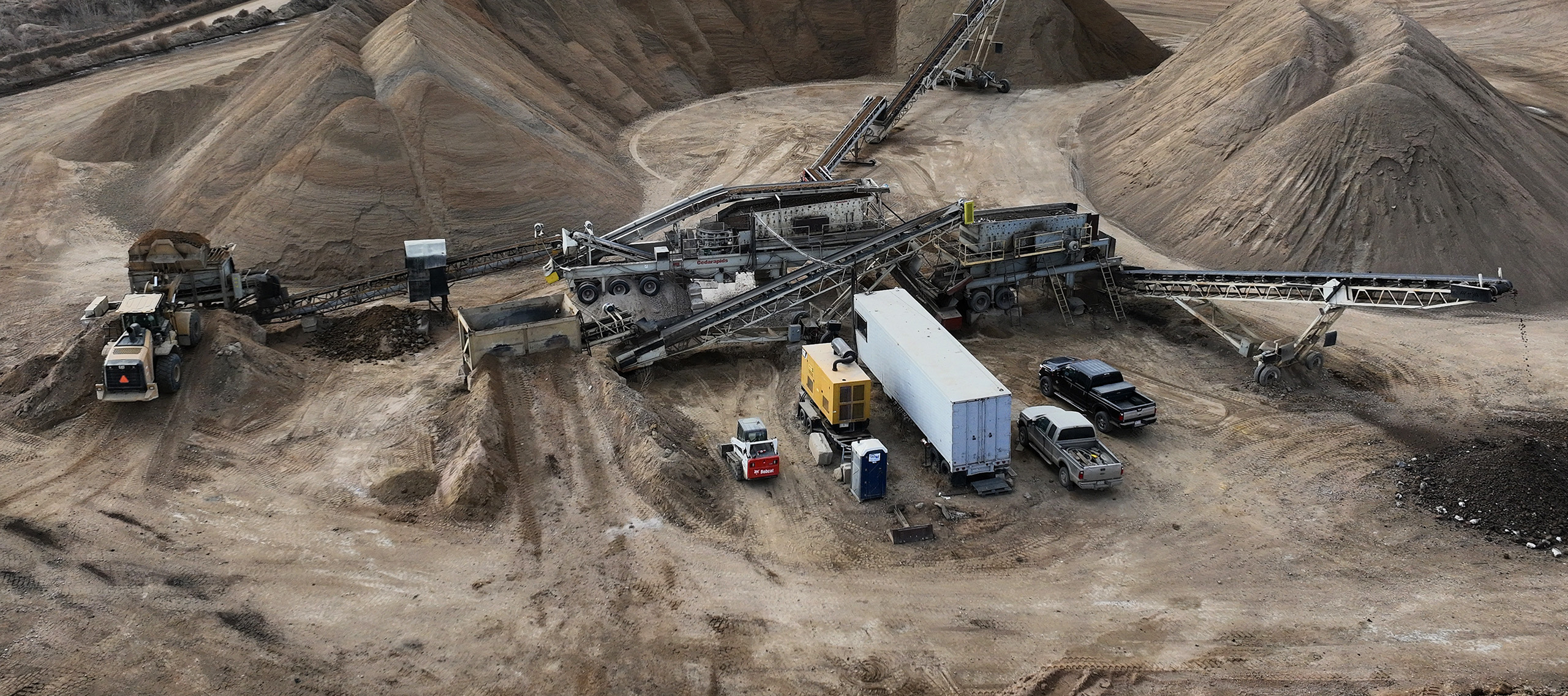quarry top view